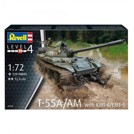 Revell maketa t-55a/am with kmt-6/emt-5 ( RV03328/090 )