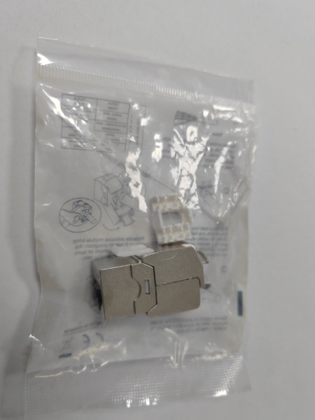 Roline modul RJ45 , Cat6a, STP, toolless, oklopljen sivi ( 5010 )