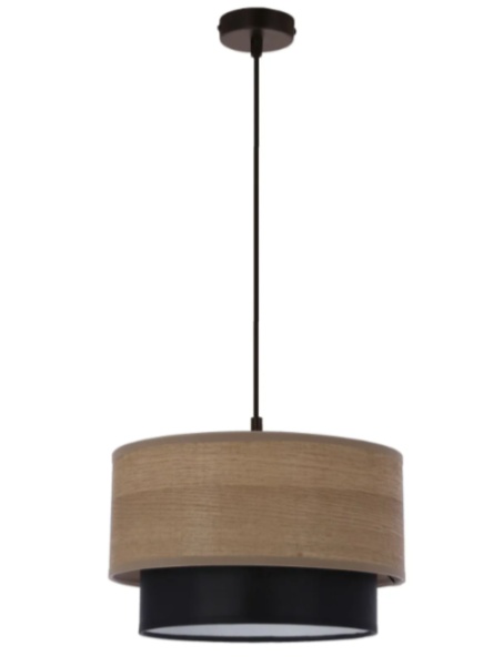 Ruben Viseća Lampa Crna - Orah 1x60 E27 ( 15095 )