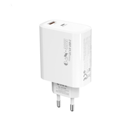 S-link sl-ec68 45w pd30w/qc 18w usb-a/usb-c Strujni adapter Brzo punjenje