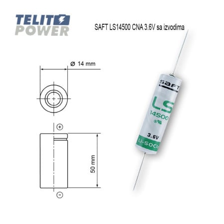 Saft litijum AA 3.6V 2600mAh LS14500-AX ( 1860 )