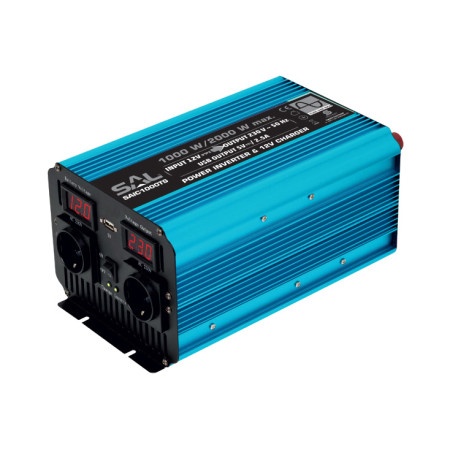 Sal sinusni naponski pretvarač 1000W+USB ( SAIC1000TS )