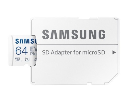 Samsung MB-MC64SA EVO PLUS MicroSD Card 64GB class 10 + Adapter Memorijska kartica