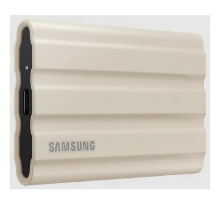 Samsung portable SSD 2TB, T7 SHIELD, USB 3.2 Gen.2, Rugged, Beige ( MU-PE2T0K/EU )