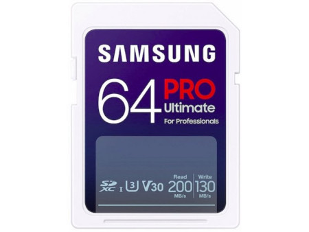 Samsung SD card 64GB, pro ultimate, SDXC, UHS-I U3 V30 ( MB-SY64S/WW )