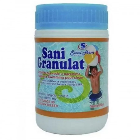 Sanihem Swimming pool Sani Granulat 250gr - Img 1