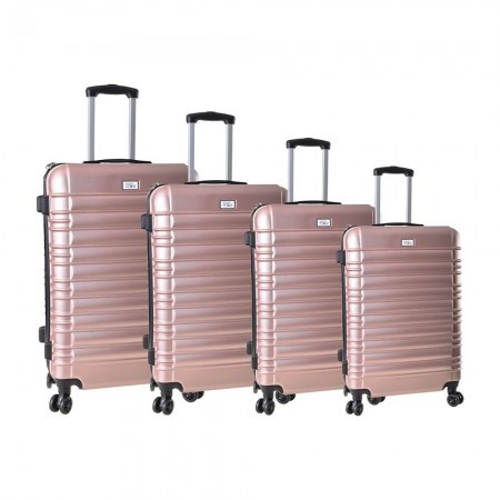 Sanremo, kofer, set 4 komada, ABS, pink zlatna ( 100067 )