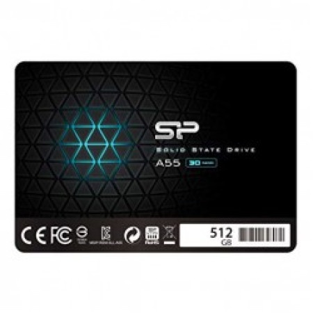 Silicon Power Sp512gbss3a55s25 Tw Ssd 512gb 2.5" Ssd A55 Sata3 Wp ( SSD512A55/Z )