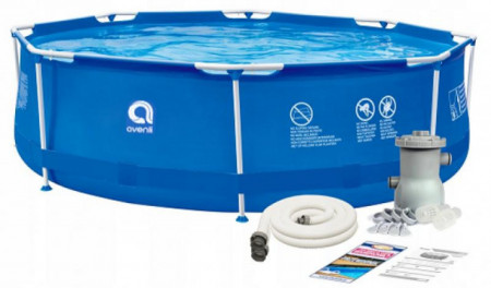 Sirocco Blue bazen sa metalnom konstrukcijom i pumpom za prečišćavanje vode 360x76cm