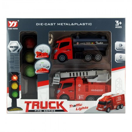Speed, igračka, set vatrogasnih kamiona i semafor ( 861175 ) - Img 1