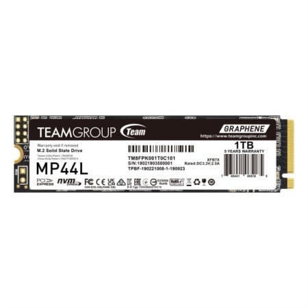 Teamgroup 1tb mp44l gen4x4 5000mbs/4500mbs tm8fpk001t0c101 SSD M.2 NVMe