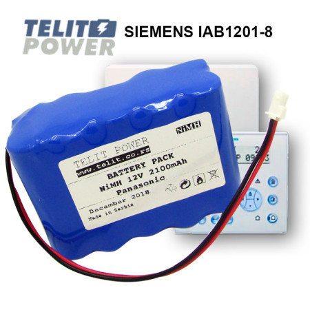 TelitPower baterija NiMH 12V 2100mAh za Siemens alarmni sistem Siemens-IAB1201-8 ( P-1539 ) - Img 1