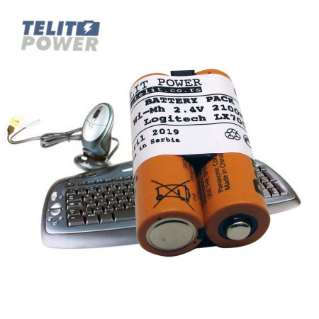 TelitPower baterija za L-LC3H-AA za LOGITECH bežični Desktop LX 700, M-BAK89B NiMH 2.4V 2100mAh Panasonic ( P-1552 )