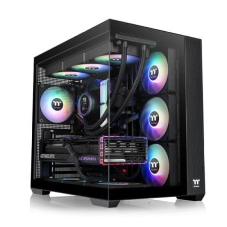 Thermaltake View 380 TG ARGB/Black/Win/SPCC/Tempered Glass*2