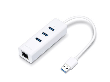 TP-Link Adapter USB 3.0 to Gigabit Ethernet Network, plus 3x USB 3.0 Hub ( UE330 )