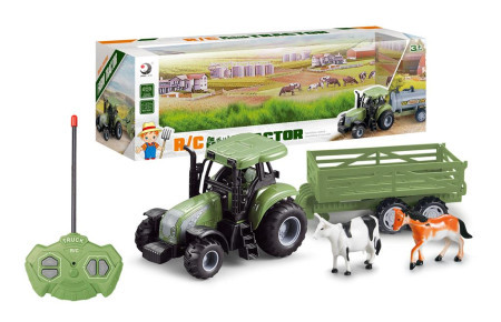 Traktor r/c sa životinjama na daljinsko upravljanje ( 086473 )