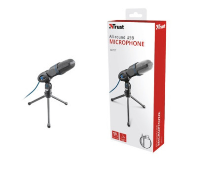 Trust mikrofon mico 3,5mm+USB/crno plava ( 23790 )  - Img 1