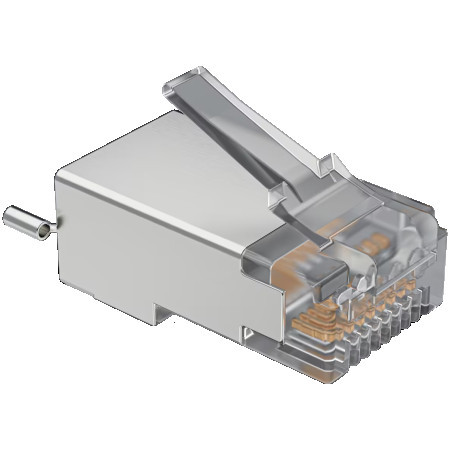 Ubiquiti surge protection connector SHD - shielded RJ45 connectors designed for UISP ethernet cables (UISP Cable Pro and Cable Carrier). Pr