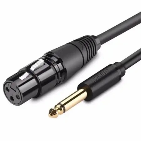 Ugreen av131 kabl za mikrofon 6.35mm m. na xlr f 2m ( 20719 )