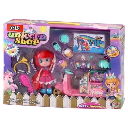 Unicorn shop,lutka, set lutkica i skuter ( 858711 )