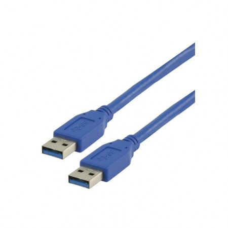 USB 3.0 kabel 1m ( USB3.0A/A-1/BL ) - Img 1