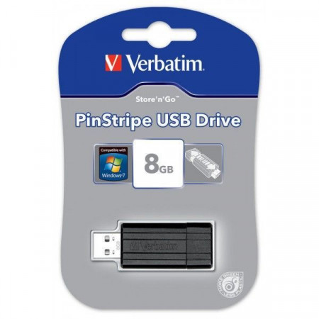 Verbatim 8GB PinStripe USB Drive ( 49062 )