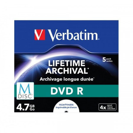 Verbatim M-Disc &quot;KAMENI&quot; printable 4.7GB 4X 43821 jewel case ( 554MP/Z ) - Img 1