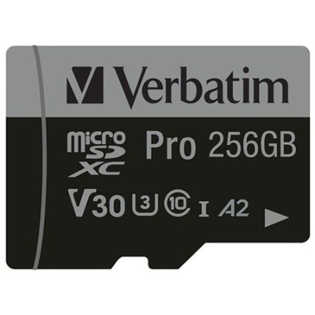 Verbatim pro micro SDXC C10 U3 256GB (47045) - Img 1