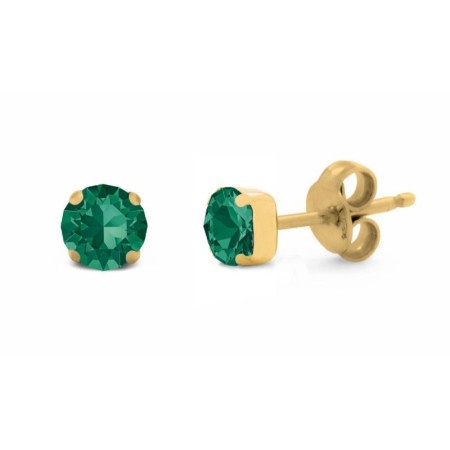 Victoria cruz celina emerald gold mindjuše sa swarovski kristalom ( a3736-20dt )-1