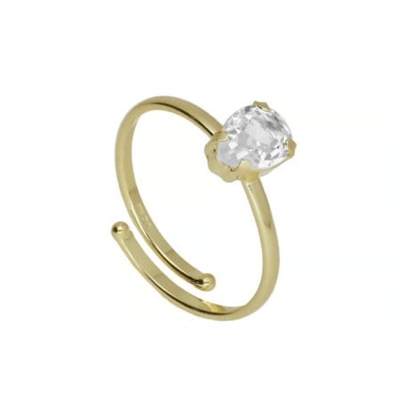 Victoria cruz eunoia crystal gold prsten sa swarovski kristalom ( a4361-07da )