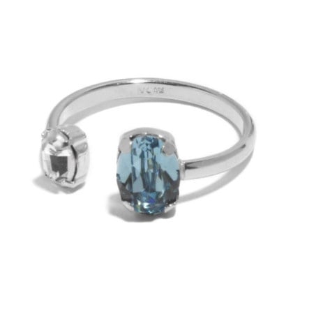 Victoria cruz gemma aquamarine prsten sa swarovski kristalima ( a4510-10ha )