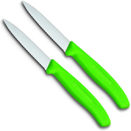 Victorinox kuhinjski nož reckavi 8cm 2/1 zeleni ( 6.7636.L114B )