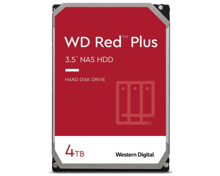 WD 4TB 3.5&quot; SATA III 128MB WD40EFZX Red Plus - Img 1