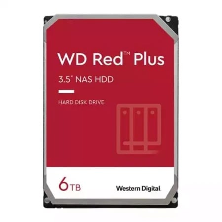 WD hard disk 6TB SATA3 caviar 128MB WD60EFZX red plus