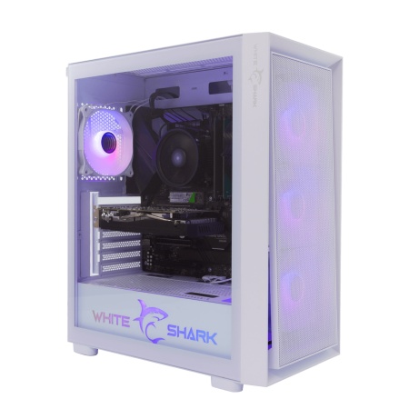 White Shark gcc 2401 warhead - 3 white 4 fans pc case