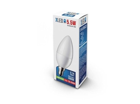 XLed E14 5.5W Dimabilna 3000K 470LM candle 30000H 230V sijalica ( E145XD/Z )