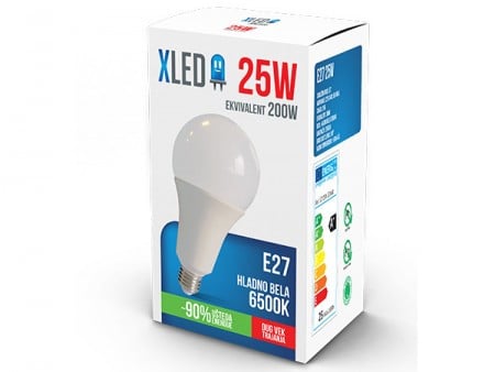 Xled led sijalica, E27 -25W, 220V, hladno bela, 6500K ( E27 25W HB )
