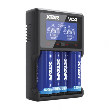 XTAR USB punjač baterija 1/4 sa displejom ( XTAR-VC4 )