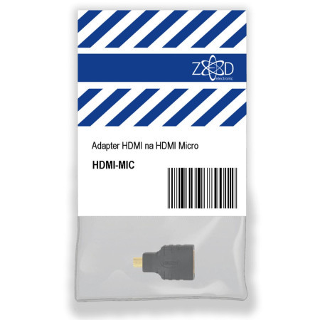 Zed electronic adapter HDMI na HDMI Micro - HDMI-MIC - Img 1