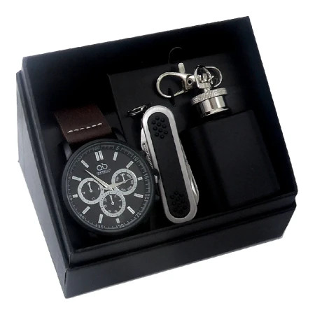 Adam, poklon set, ručni sat i privezak, braon ( 505081 ) - Img 1