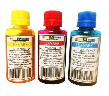 American Inkjet - Lexmark color refil 37LCY 37LMA 37LYE ( 30L/Z )