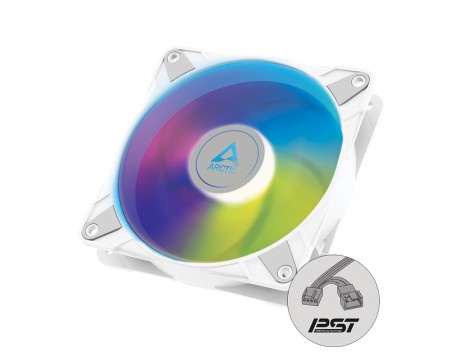 Arctic P12 PWM PST 120mm ventilator A-RGB beli (ACFAN00254A)