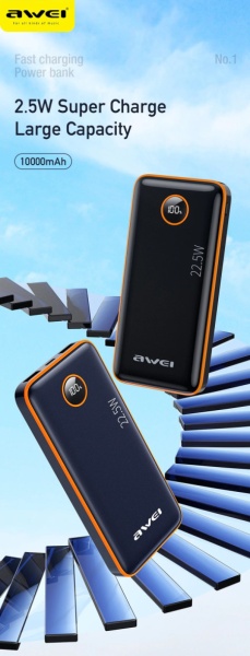 Awei p143k 10.000 mah li-polymer Powerbank ( 55994 )