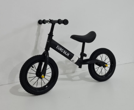 Balans Bike BMX 12&quot; Bicikl za najmlađe bez pedala - Crni - Img 1