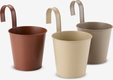 Balcony plant pot fi 12xH19 assorted