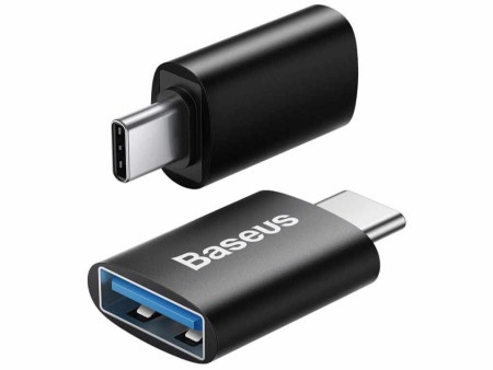 Baseus Ingenuity Mini OTG/Type-C to USB-A/3.1/crni Adapter ( ZJJQ000001 )