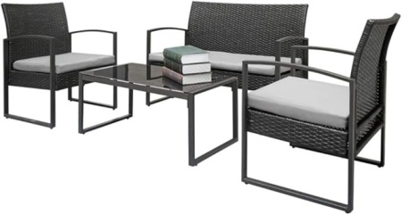 Baštenska Garden Relax set od Ratana za 4 osobe sa jastucima