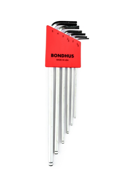 Bondhus 17046 BriteGuard HEX 1,5 - 5,0 Set ekstra dugih imbus ključeva sa kugličnom glavom 6 kom ( 17046 )-1