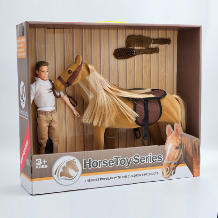Boneca, lutka, set sa konjem, 1366368, Horse toy ( 858422 )