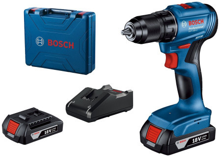 Bosch 185-Li akumulatorska bušilica - odvrtač 18V, 2x2,0 Ah + kofer 06019K3000 ( 06019K3000 )